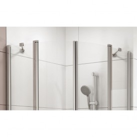 Душевой уголок Ravak Chrome CSKK4-80 полукруглый полированный алюминий стекло transparent 3Q140C00Z1