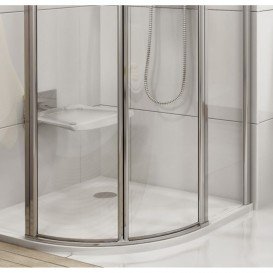 Душевой уголок Ravak Chrome CSKK4-80 полукруглый полированный алюминий стекло transparent 3Q140C00Z1