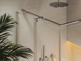 Душовий куточок Ravak Roll RORV2-80 80х80 см профіль полірований алюмінієвий скло transparent X14V40C00Z1