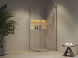 Душевой уголок Ravak Roll RORV2-90 90х90 см профиль полированный алюминий стекло transparent X14V70C00Z1