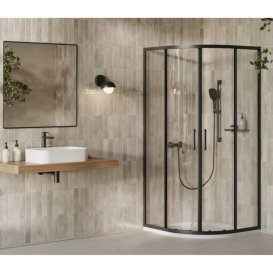 Душовий куточок Ravak X-Point Slim XPSCP4-90 90х90 см профіль чорний скло transparent X3B27030FZ1C