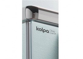 Душевые двери Kolpa San Polaris D 100-L B 100х200 см левая профиль черный/прозрачное стекло Clean Coat 515780