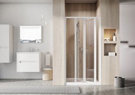 Душевые двери Ravak Supernova SDZ3 100х195 см профиль белый/прозрачное стекло 02VA01O2Z1