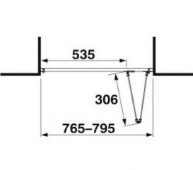 Двері душова Jika Cubito Pure 80х195 см профіль хром прозоре скло H2552410026681