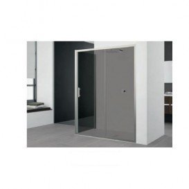 Дверь душевая Novellini Zephyros 136-142x195h профиль хром прозрачное стекло ZEPHYR2P1361K