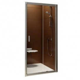 Дверь душевая прямоугольная Ravak Blix BLDP2-100 профиль сатин стекло grape 0PVA0U00ZG