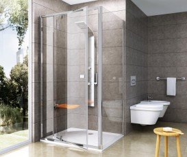 Дверь душевая Ravak Pivot PDOP2-100 профиль полированный алюминий прозрачное  стекло 03GA0C00Z1