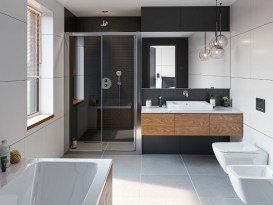 Дверь душевая раздвижная Kolo Geo 120 см прозрачное стекло профиль серебряный 560.153.00.3