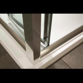 Дверь душевая складная Eger bifold 80х195 профиль алюминий хром прозрачное стекло 599-163-80(h)