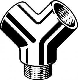 Двойной соединительный элемент Viega 1641 ½ латунь хромированная 106881