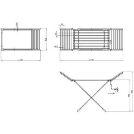 Електрична сушарка для білизни Kroner KRP Hitze-Diva WEI701T алюміній/пластик сірий CV035342