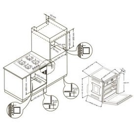 Електрична духова шафа Granado GEO 62-0200 black glass GEO26202005