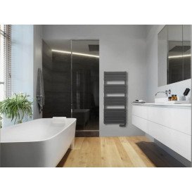 Электрический полотенцесушитель Atlantic Adelis 1374х556х118мм 750 Вт сталь антрацит 2241PS