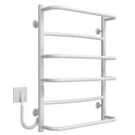 Электрический полотенцесушитель Deffi Аквамикс П6 400х700 левое подключение WD03 белый C.AM.70.40.6.E.W.L.3