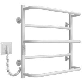 Электрический полотенцесушитель Deffi Аквамикс П5 500х500 левое подключение WD03 белый C.AM.50.50.5.E.W.L.3