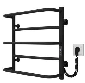 Электрический полотенцесушитель Deffi Аквамикс П5 500х500 правое подключение JD03 черный C.AM.50.50.5.E.B.R.1
