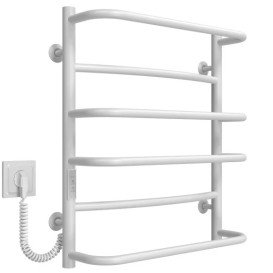 Электрический полотенцесушитель Deffi Аквамикс П6 500х600 левое подключение WD03 белый C.AM.60.50.6.E.W.L.3