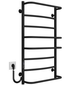 Электрический полотенцесушитель Deffi Аквамикс П8 500х900 левое подключение JD03 черный C.AM.90.50.8.E.B.L.1