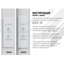 Электрический полотенцесушитель Deffi Аквамикс П9 500х1000 правое подключение WD03 белый C.AM.100.50.9.E.W.R.3