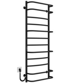 Електросушарка для рушників Deffi Аквамікс П12 500х1300 ліве підключення JD03 чорний C.AM.130.50.12.E.B.L.1