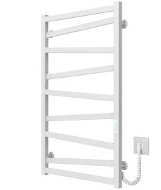 Электрический полотенцесушитель Deffi Alpha П9 500х900 правое подключение WD04 белый A.AL.90.50.9.E.W.R.4