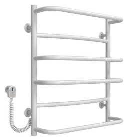 Електрична сушарка для рушників Deffi Аквамікс П6 500х600 ліве підключення EF16 білий D.AM.60.50.6.E.W.L.5