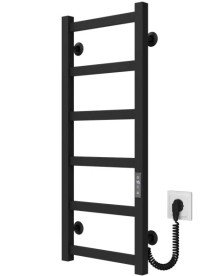 Електрична сушарка для рушників Deffi Avast П6 300х800 праве підключення JD04 чорний B.AV.80.30.6.E.B.R.2