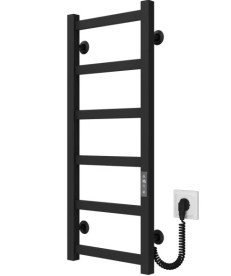 Електрична сушарка для рушників Deffi Avast П6 400х800 праве підключення JD04 чорний B.AV.80.40.6.E.B.R.2