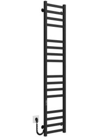 Электрический полотенцесушитель Deffi Avast П16 400х1600 левое подключение JD04 черный B.AV.160.40.16.E.B.L.2