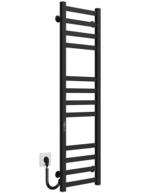 Сушарка для рушників електрична Deffi Avast П12 450х1200 ліве підключення JD04 чорний B.AV.120.45.12.E.B.L.2