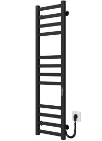 Электрический полотенцесушитель Deffi Avast П12 450х1200 правое подключение JD04 черный B.AV.120.45.12.E.B.R.2
