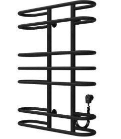 Електрична сушарка для рушників Deffi Британіка П7 600х800 праве підключення чорний C.BR.80.60.7.E.B.R.5