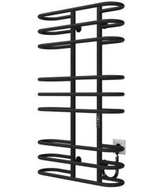 Электрический полотенцесушитель Deffi Британика П9 600х1000 правое подключение JD03 черный C.BR.100.60.9.E.B.R.1