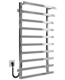 Електрична сушарка для рушників Deffi Breeze П10 400x1000 ліве підключення JD04 хром A.BZ.100.40.10.E.C.L.2