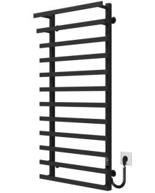 Электрический полотенцесушитель Deffi Breeze П12 500x1200 правое подключение JD04 черный A.BZ.120.50.12.E.B.R.2