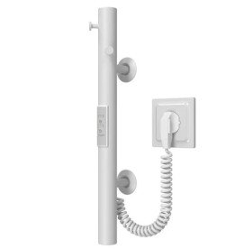 Електрична сушарка для рушників Deffi Chloe 30x400 нержавіюча сталь білий C.MK.40.30.E.W.1