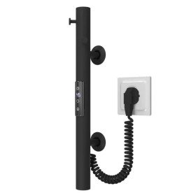 Электрический полотенцесушитель Deffi Chloe 30x500 JD03 нержавеющая сталь черный C.MK.50.30.E.B.U.1