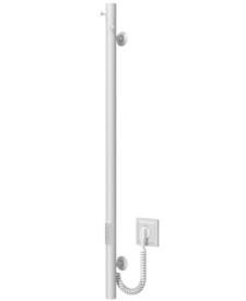 Электрический полотенцесушитель Deffi Chloe 30x900 WD03 нержавеющая сталь белый C.MK.90.30.E.W.U.3