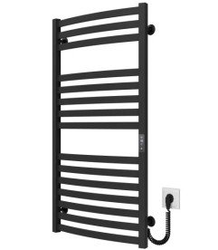 Електрична сушарка для рушників Deffi Dexter П15 500х1000 праве підключення JD04 чорний A.DR.100.50.15.E.B.R.2