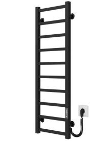 Електрична сушарка для рушників Deffi Forest П10 200х1000 праве підключення JD04 чорний A.FR.100.20.10.E.B.R.2