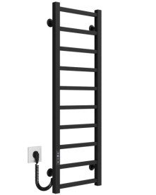Электрический полотенцесушитель Deffi Forest П10 300х1000 левое подключение JD04 черный A.FR.100.30.10.E.B.L.2