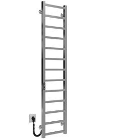 Электрический полотенцесушитель Deffi Forest П13 300х1400 левое подключение JD04 хром A.FR.140.30.13.E.C.L.2