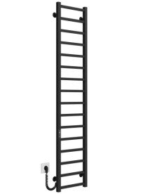 Электрический полотенцесушитель Deffi Forest П16 300х1600 левое подключение JD04 черный A.FR.160.30.16.E.B.L.2