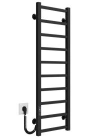 Электрический полотенцесушитель Deffi Forest П10 400х1000 левое подключение JD04 черный A.FR.100.40.10.E.B.L.2