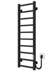 Електрична сушарка для рушників Deffi Forest П10 400х1000 праве підключення JD04 чорний A.FR.100.40.10.E.B.R.2