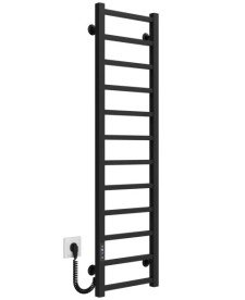 Электрический полотенцесушитель Deffi Forest П12 400х1200 левое подключение JD04 черный A.FR.120.40.12.E.B.L.2