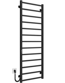 Электрический полотенцесушитель Deffi Forest П13 500х1400 левое подключение JD04 черный A.FR.140.50.13.E.B.L.2