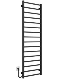 Електрична сушарка для рушників Deffi Forest П16 500х1600 ліве з'єднання JD04 чорний A.FR.160.50.16.E.B.L.2