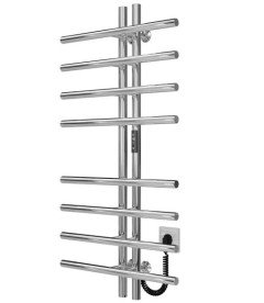 Електрична сушарка для рушників Deffi Gray П8 60х1000 праве підключення JD03 хром A.GY.100.6.8.E.C.R.1