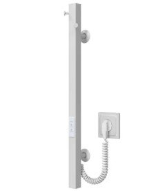 Электрический полотенцесушитель Deffi Holly 30x600 JD04 нержавеющая сталь белый C.MB.60.30.E.W.U.2